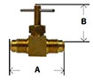 Flare x Flare Needle Valve Diagram